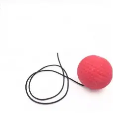 Легкий мяч на резинке для бокса красный flex (20 гр)